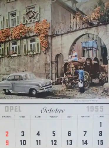 Opel Werbe-Jahreskalender 1955 (8380)