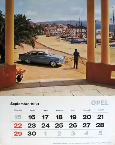 Opel Werbe-Jahreskalender 1963 (3825)