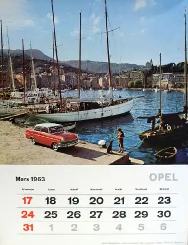 Opel Werbe-Jahreskalender 1963 (3825)