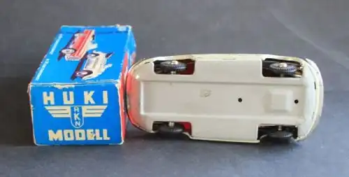 Huki Kienberger Porsche 356 Cabriolet Polizei 1962 Blechmodell mit Friktionsantrieb in Originalkarton (7257)