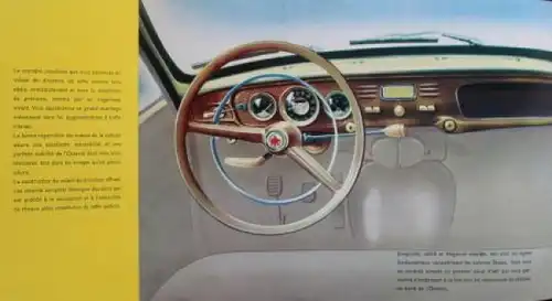 Skoda Octavia Modellprogramm 1957 Automobilprospekt (4702)