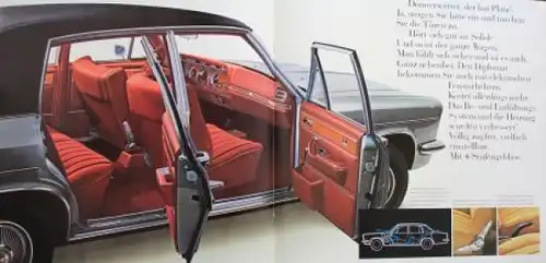 Opel Diplomat Modellprogramm 1969 Automobilprospekt (7529)