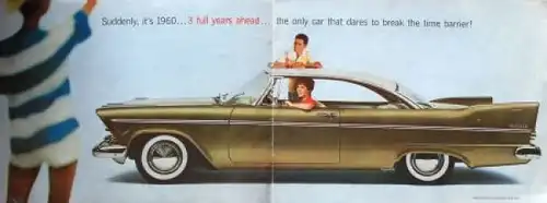 Plymouth Belvedere Modellprogramm 1960 Automobilprospekt (9802)