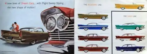 Plymouth Belvedere Modellprogramm 1960 Automobilprospekt (9802)