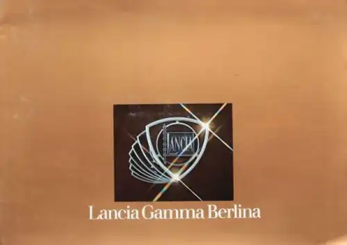 Lancia Gamma Berlina Modellprogramm 1977 Automobilprospekt (4119)