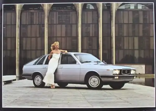 Lancia Gamma Berlina Modellprogramm 1977 Automobilprospekt (4119)