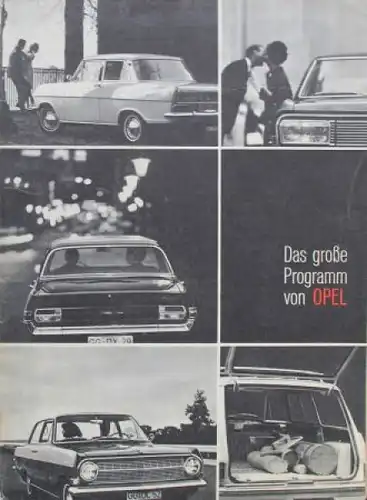 Opel Rekord Kadett Modellprogramm 1965 Automobilprospekt-Mappe (1410)