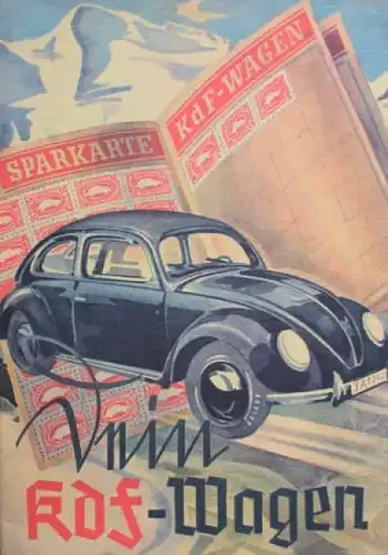 Volkswagen KdF Modellprogramm 1939 "Mein KdF-Wagen" Automobilprospekt (7371)