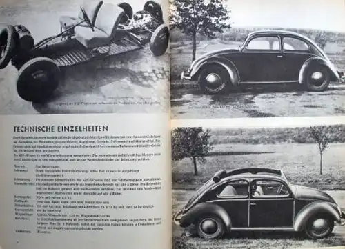 Volkswagen KdF Modellprogramm 1939 "Mein KdF-Wagen" Automobilprospekt (7371)