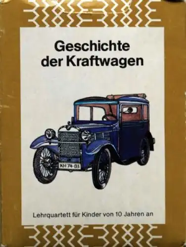 Altenburg  Spielkarten "Geschichte der Kraftwagen" 1988 Kartenspiel (0813)