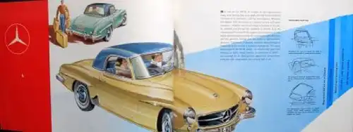 Mercedes-Benz 190 SL Modellprogramm 1958 Automobilprospekt (4312)