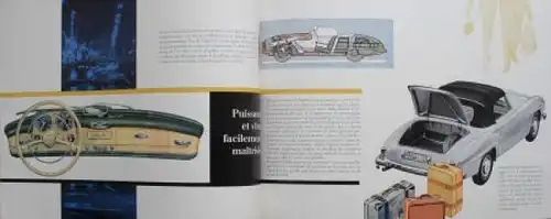 Mercedes-Benz 190 SL Modellprogramm 1956 Automobilprospekt (0221)