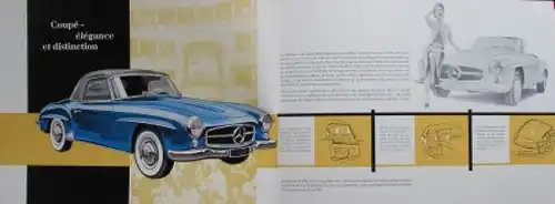 Mercedes-Benz 190 SL Modellprogramm 1956 Automobilprospekt (0221)