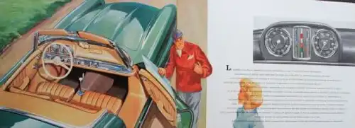 Mercedes-Benz 300 SL Roadster Modellprogramm 1958 Automobilprospekt (3054)