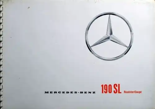 Mercedes-Benz 190 SL Roadster Coupe Modellprogramm 1960 Automobilprospekt (0886)