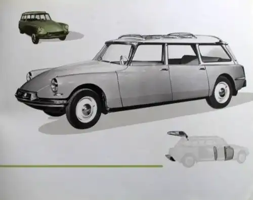 Citroen ID 19 Familiale Modellprogramm 1961 Automobilprospekt (3452)