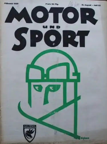 "Motor & Sport" Motor-Zeitschrift Pössneck 1925 (3572)