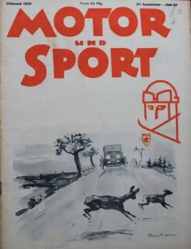 "Motor & Sport" Motor-Zeitschrift Pössneck 1925 (0423)