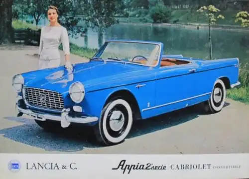 Lancia Appia Cabriolet Serie 2 Modellprogramm 1956 Automobilprospekt (0023)