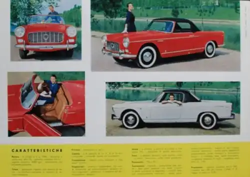 Lancia Appia Cabriolet Serie 2 Modellprogramm 1956 Automobilprospekt (0023)