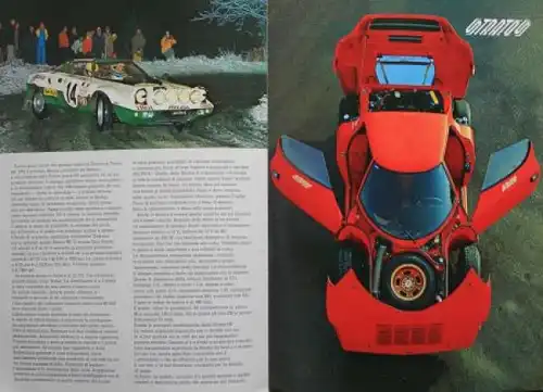 Lancia Stratos HF Rally Modellprogramm 1974 Automobilprospekt (1537)