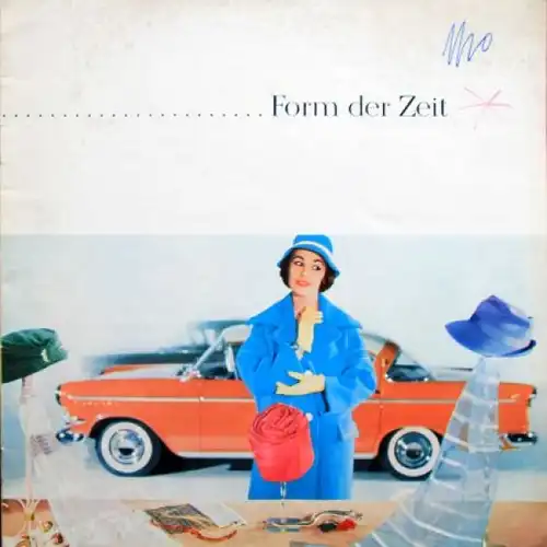 Opel Kapitän Modellprogramm 1959 "Form der Zeit" Automobilprospekt (8369)