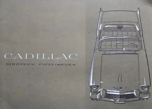 Cadillac Modellprogramm 1957 Automobilprospekt (1925)