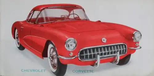 Chevrolet Corvette Modellprogramm 1957 Automobilprospekt (2662)
