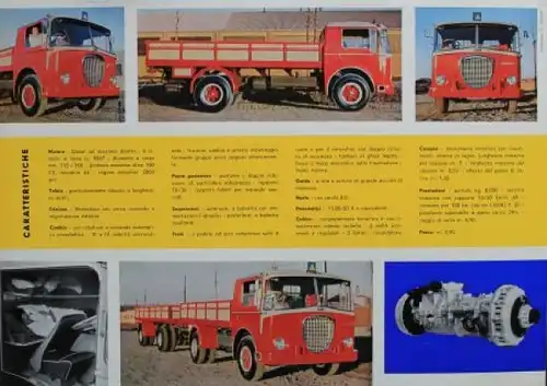 Lancia Esatau B Modellprogramm 1958 Lastwagenprospekt (5569)