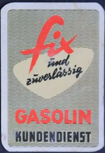 Gasolin Kundendienst Werbekarte "Ölstand prüfen" 1956 (1751)