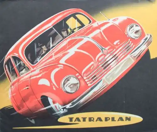 Tatra Tatraplan Modellprogramm 1949 Automobilprospekt (3499)