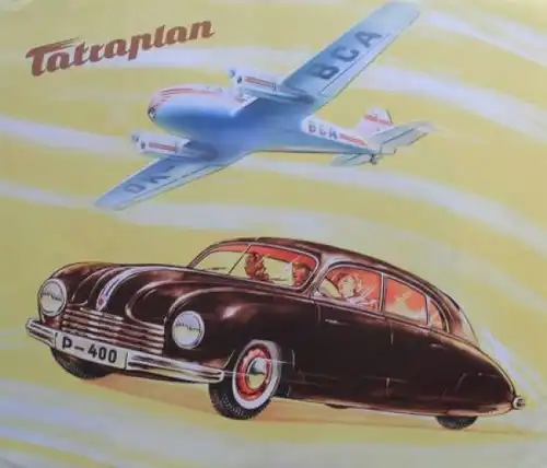 Tatra Tatraplan Modellprogramm 1949 Automobilprospekt (3499)