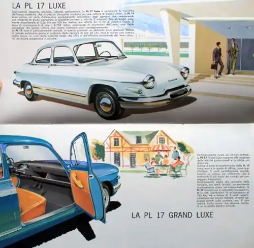 Panhard PL 17 Tigre Modellprogramm 1960 Automobilprospekt (3451)