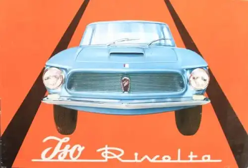 ISO Rivolta 300 Modellprogramm 1962 Automobilprospekt (1605)