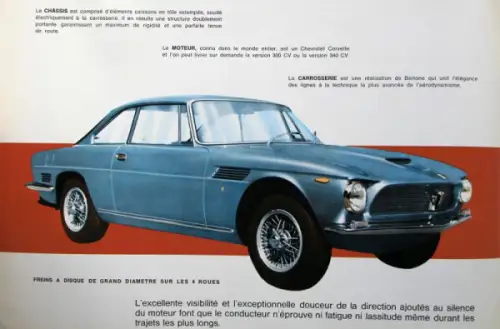 ISO Rivolta 300 Modellprogramm 1962 Automobilprospekt (1605)