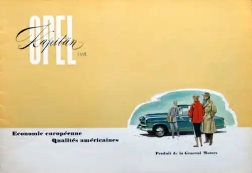 Opel Kapitän Modellprogramm 1955 Automobilprospekt (8962)