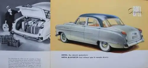 Opel Kapitän Modellprogramm 1955 Automobilprospekt (8962)