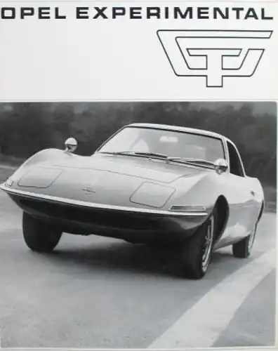 Opel GT Experimental Modellprogramm 1967 Automobilprospekt (8972)