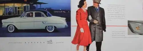 Opel Kapitän L Modellprogramm 1957 Automobilprospekt (5255)