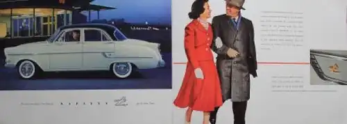 Opel Kapitän Modellprogramm 1957 Automobilprospekt (5255)
