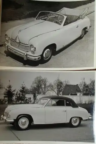 Borgward Hansa 1500 Sport Cabriolet 1953 zwei original Werksfotos (1536)