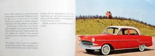 Opel Rekord Modellprogramm 1957 Automobilprospekt (9022)