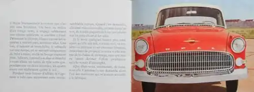 Opel Rekord Modellprogramm 1957 Automobilprospekt (9022)