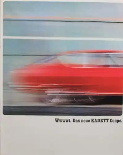 Opel Kadett Coupe Modellprogramm 1965 Automobilprospekt (9567)