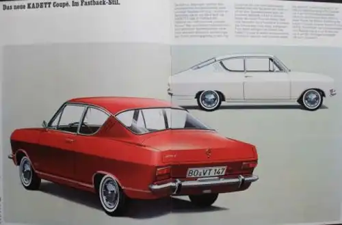 Opel Kadett Coupe Modellprogramm 1965 Automobilprospekt (9567)