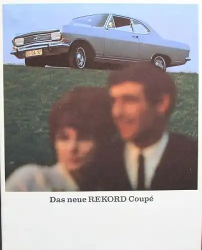Opel Rekord Coupe Modellprogramm 1965 Automobilprospekt (9122)