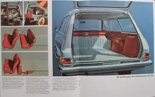 Opel Rekord CarAVan Modellprogramm 1965 Automobilprospekt (7279)