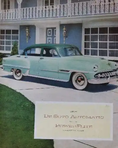 DeSoto Modellprogramm 1954 Autompbilprospekt (9812)