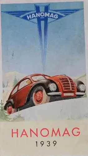 Hanomag Modellprogramm 1939 Automobilprospekt (8666)