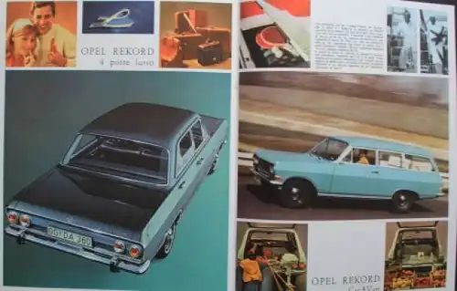 Opel Rekord Coupe Modellprogramm 1965 Automobilprospekt (2833)